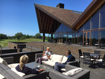Illustration of Scandinavian Penthouse Suites With Private Golf Courses